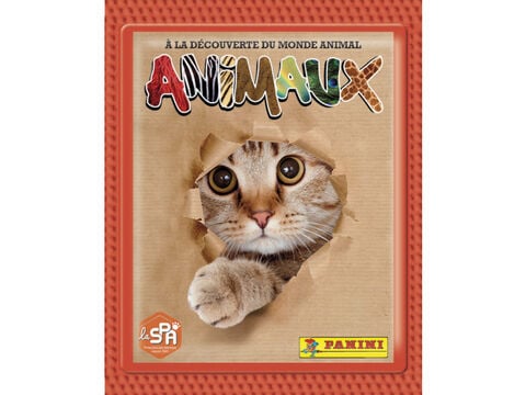 Carte Panini - Animaux - Album   2 Pochettes   1 Offerte
